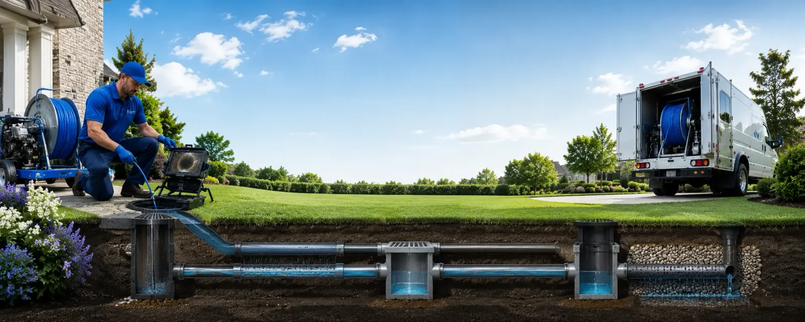 Outdoor drain cleaning information for Conroy, IA